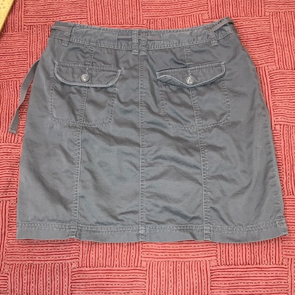 Jacob women’s size 7/8 Gray Cargo Mini Skirt Tie Front - Picture 11 of 11